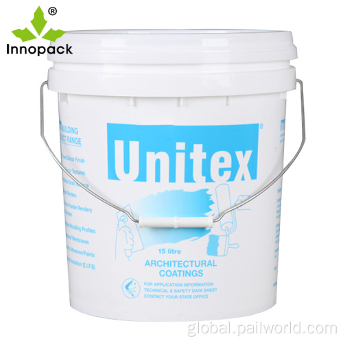 Plastic Round Bucket black plastic bucket 15 ltr price with handle Factory